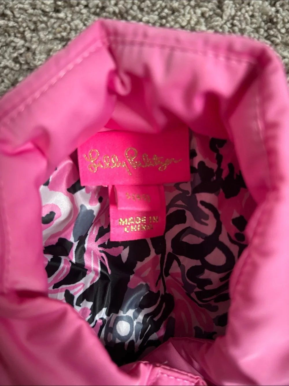 Lilly Pulitzer Kids Pink Floral Lined Jacket